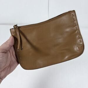 Frye Leather Fanny Pack Belt Bag Pouch Women Medium Tan -Read